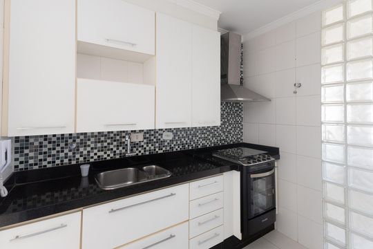 Cozinha de apartamento à venda com 2 quartos, 58m² em Vila Maria Alta, São Paulo