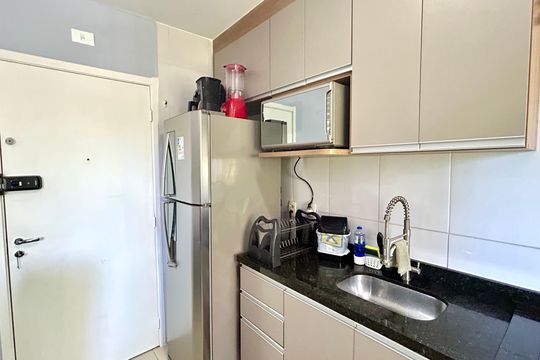 Cozinha de apartamento para alugar com 2 quartos, 46m² em Jardim Testae, Guarulhos