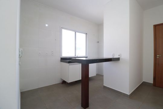 Cozinha de apartamento para alugar com 2 quartos, 56m² em Santa Mônica, Uberlândia