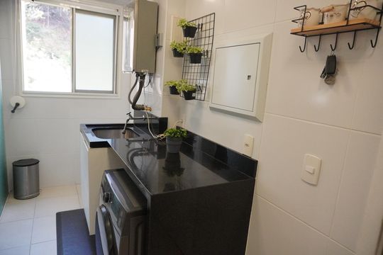 Área de Serviço de apartamento à venda com 3 quartos, 123m² em Tamboré, Santana de Parnaíba