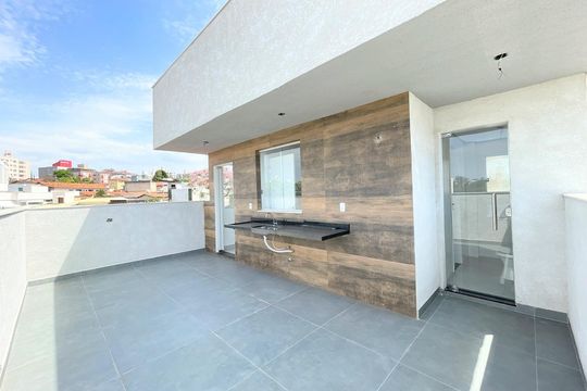 Área externa de apartamento à venda com 3 quartos, 85m² em Santa Branca, Belo Horizonte