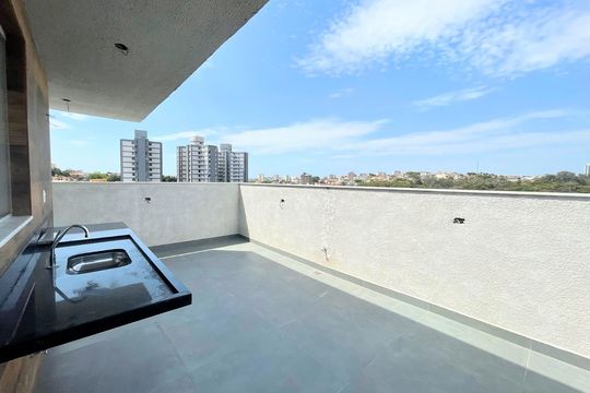 Área externa de apartamento à venda com 3 quartos, 85m² em Santa Branca, Belo Horizonte
