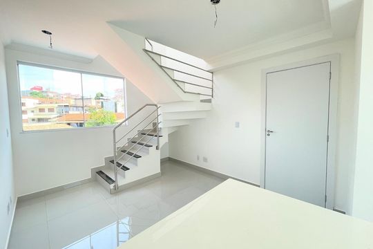 Sala de apartamento à venda com 3 quartos, 85m² em Santa Branca, Belo Horizonte