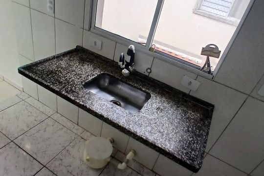 Cozinha de casa para alugar com 2 quartos, 65m² em São José do Rio Preto, Praia Grande