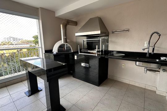 Varanda de apartamento para alugar com 3 quartos, 160m² em Santo Amaro, São Paulo
