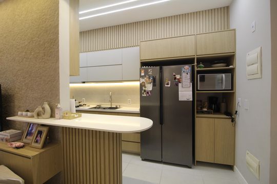 Cozinha de apartamento à venda com 3 quartos, 143m² em Barra Olímpica, Rio de Janeiro