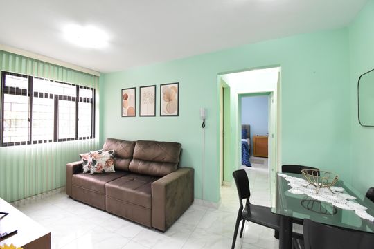 Sala de apartamento para alugar com 2 quartos, 51m² em Boa Vista, Curitiba
