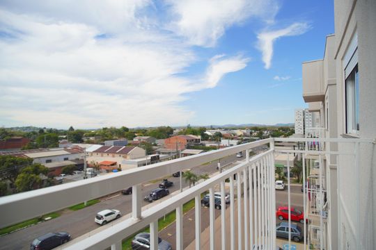 varanda da sala de apartamento para alugar com 2 quartos, 47m² em Santo Afonso, Novo Hamburgo