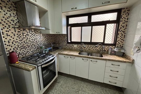 Cozinha de apartamento à venda com 3 quartos, 135m² em Vila Caminho do Mar, São Bernardo do Campo