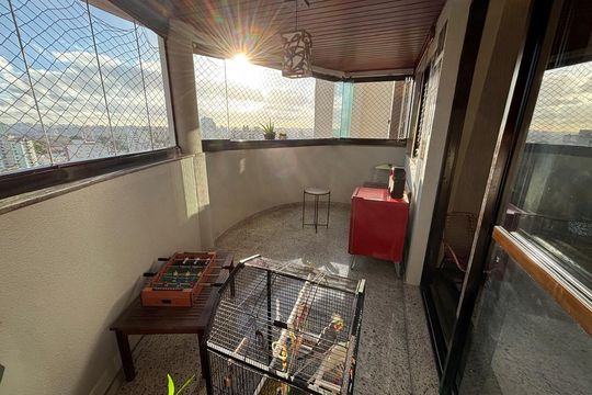 Varanda de apartamento à venda com 3 quartos, 135m² em Vila Caminho do Mar, São Bernardo do Campo