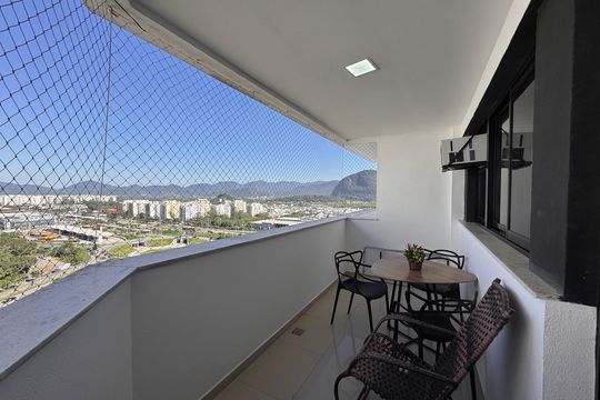 Varanda de apartamento à venda com 3 quartos, 80m² em Barra da Tijuca, Rio de Janeiro