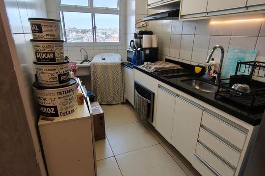 Cozinha de apartamento à venda com 2 quartos, 53m² em Vila Nova Curuca, São Paulo