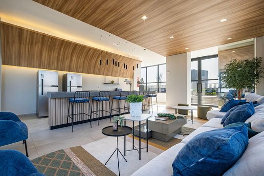 Área comum de kitnet/studio à venda com 1 quarto, 23m² em Pinheiros, São Paulo