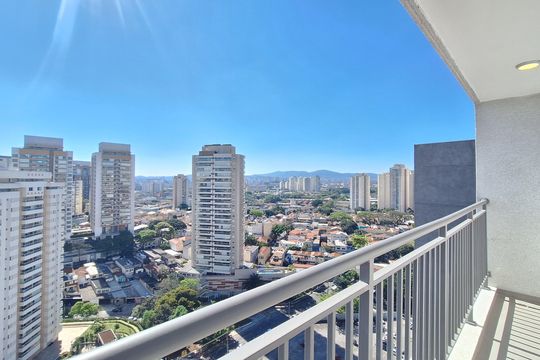 Varanda  de apartamento para alugar com 1 quarto, 27m² em Pompeia, São Paulo
