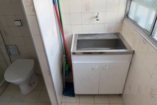  Área de Serviço de apartamento para alugar com 1 quarto, 40m² em Embaré, Santos