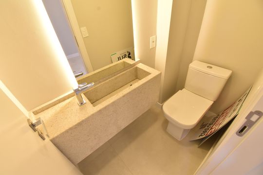 Lavabo de apartamento à venda com 3 quartos, 139m² em Juvevê, Curitiba