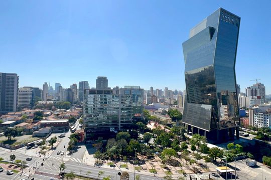 Vista da Varanda de kitnet/studio para alugar com 1 quarto, 28m² em Pinheiros, São Paulo