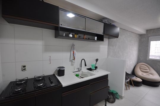 Cozinha de apartamento para alugar com 1 quarto, 37m² em Vila Guilherme, São Paulo