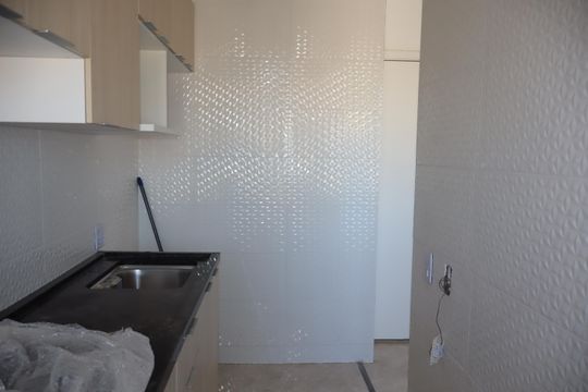 Cozinha de apartamento para alugar com 2 quartos, 44m² em Jardim Egle, São Paulo