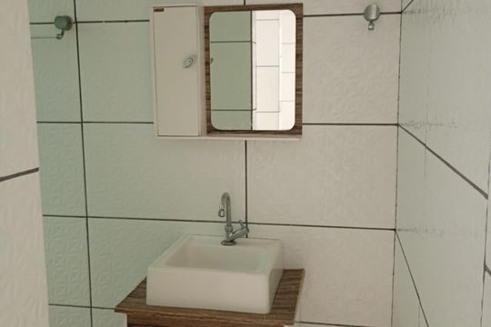 Banheiro de apartamento para alugar com 2 quartos, 50m² em Vila Municipal, Carapicuíba