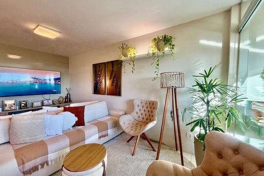 sala de apartamento à venda com 3 quartos, 115m² em Buritis, Belo Horizonte