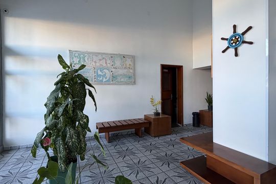 Área comum de kitnet/studio para alugar com 1 quarto, 30m² em José Menino, Santos
