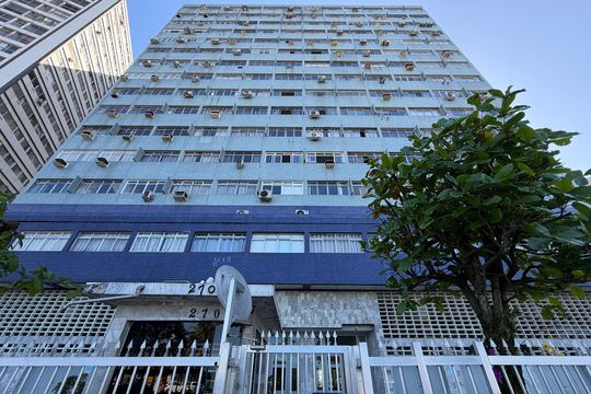 Fachada de kitnet/studio para alugar com 1 quarto, 30m² em José Menino, Santos
