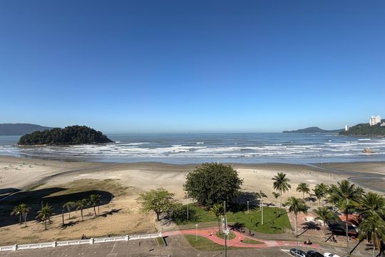 Vista  de kitnet/studio para alugar com 1 quarto, 30m² em José Menino, Santos