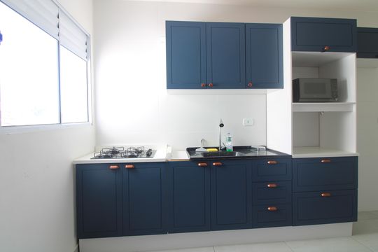 Sala / cozinha de apartamento para alugar com 2 quartos, 45m² em Vila Ré, São Paulo