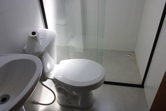 Banheiro de apartamento para alugar com 2 quartos, 45m² em Vila Ré, São Paulo