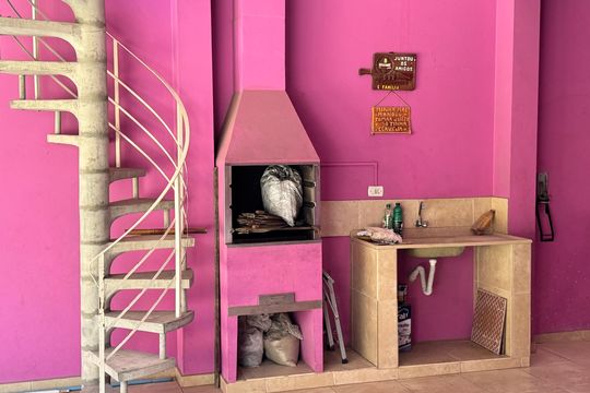 Área comum - Churrasqueira de casa para alugar com 3 quartos, 120m² em Parque Santa Teresa, Cotia