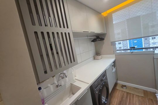 Área de serviço de apartamento à venda com 3 quartos, 62m² em Usina Piratininga, São Paulo