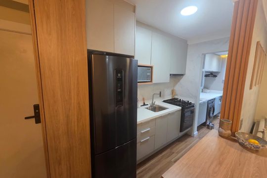 Cozinha de apartamento à venda com 3 quartos, 62m² em Usina Piratininga, São Paulo