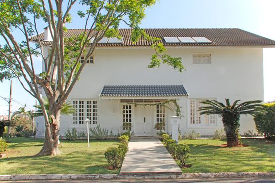 Fachada de casa de condomínio para alugar com 4 quartos, 350m² em Loteamento Nova Canudos, Vinhedo