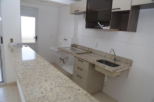 Cozinha americana de apartamento para alugar com 2 quartos, 60m² em Ipiranga, Goiânia