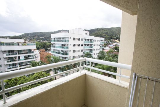 Varanda da Sala de apartamento para alugar com 2 quartos, 64m² em Freguesia (jacarepaguá), Rio de Janeiro
