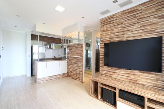 Sala  de apartamento para alugar com 2 quartos, 49m² em Vila Anastácio, São Paulo