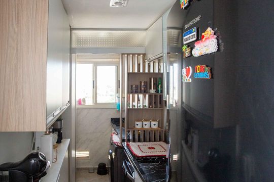 Cozinha de apartamento à venda com 3 quartos, 63m² em Piraporinha, Diadema