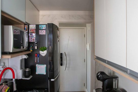 Cozinha de apartamento à venda com 3 quartos, 63m² em Piraporinha, Diadema