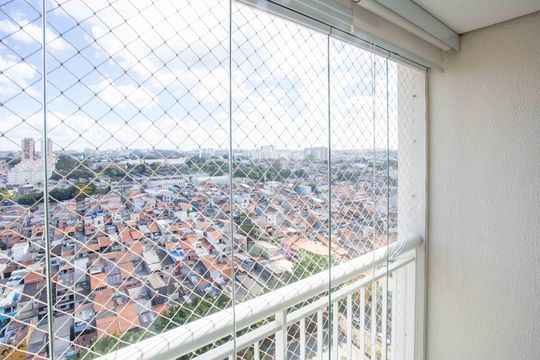 Varanda da Sala de apartamento à venda com 3 quartos, 63m² em Piraporinha, Diadema