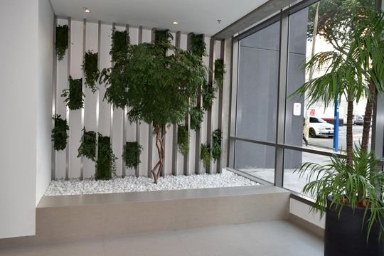 Hall de entrada de kitnet/studio à venda com 1 quarto, 27m² em Cerqueira César, São Paulo