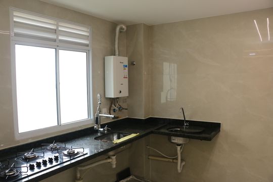 Cozinha e Área de Serviço de apartamento para alugar com 2 quartos, 60m² em Jardim Alvorada, Nova Iguaçu