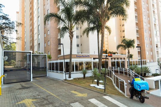 Fachada do Condominio  de apartamento para alugar com 2 quartos, 59m² em Jardim Flor da Montanha, Guarulhos