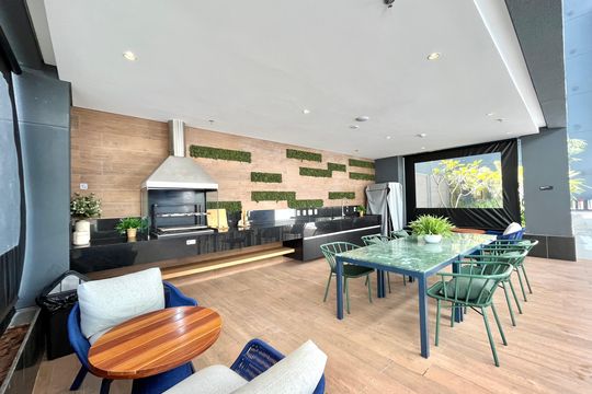 Área comum - Churrasqueira 2 de apartamento para alugar com 1 quarto, 50m² em Vila Clementino, São Paulo