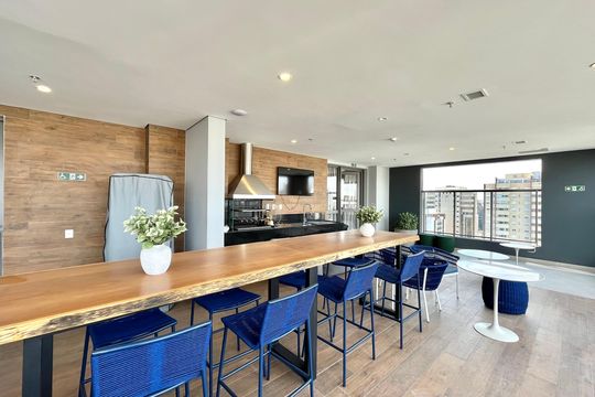 Área comum - Churrasqueira 1 de apartamento para alugar com 1 quarto, 50m² em Vila Clementino, São Paulo