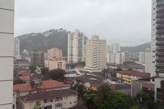 Vista do Quarto de apartamento para alugar com 1 quarto, 52m² em Pompéia, Santos