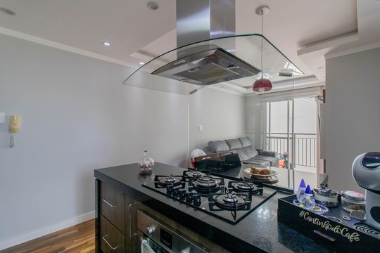 Cozinha de apartamento à venda com 2 quartos, 50m² em Vila Moreira, Guarulhos
