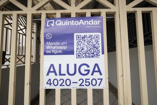 Placa de casa para alugar com 2 quartos, 110m² em Campestre, Santo André
