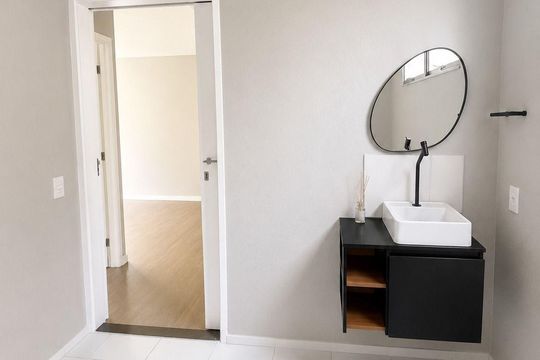 Banheiro de apartamento à venda com 1 quarto, 39m² em Vila Popular, São Paulo