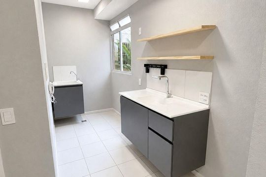 Cozinha de apartamento à venda com 1 quarto, 39m² em Vila Popular, São Paulo